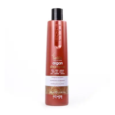 Echosline seliár argan shampoo - výživný šampon na vlasy s arganovým a lněným olejem 350 ml