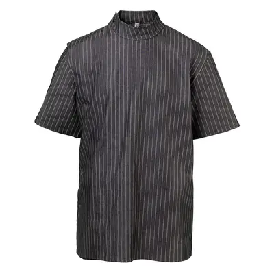 BraveHead Black Pinstriped Barber Jacket - černá tradiční holičská košile 5378 - XL - 60 x 80 cm