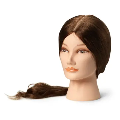 ​BraveHead Female XL 9863 - cvičná hlava, 100% lidské vlasy, 55-60 cm