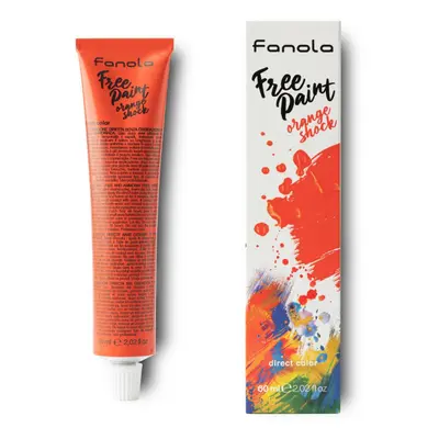 Fano Free Paint - semipermanentní barvy na vlasy, 60 ml Orange Shock - oranžová