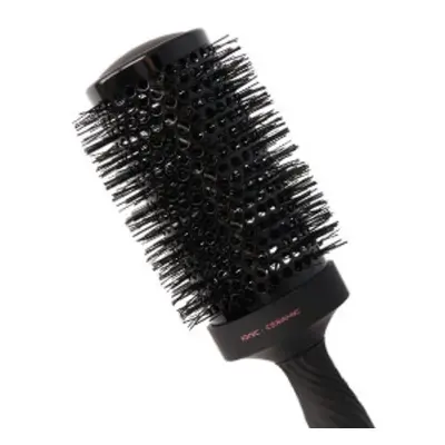 Eurostil Thermal Ionic Rubber Brush Black - černý ion-keramický kartáč s gumovou rukojetí 07522 