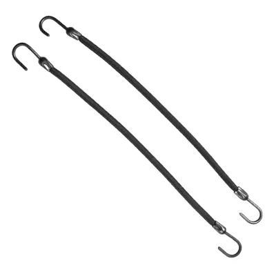 Eurostil Elastic Hair Hook - gumička s háčky 00858 - černé gumičky s háčkem, 12 ks