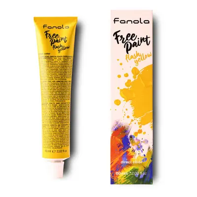 Fano Free Paint - semipermanentní barvy na vlasy, 60 ml Flash Yellow - žlutá