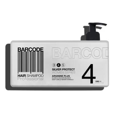 Barcode Hair Shampoo Silver Protect (4) - šampon na neutralizaci žlutého odlesku, 1000 ml