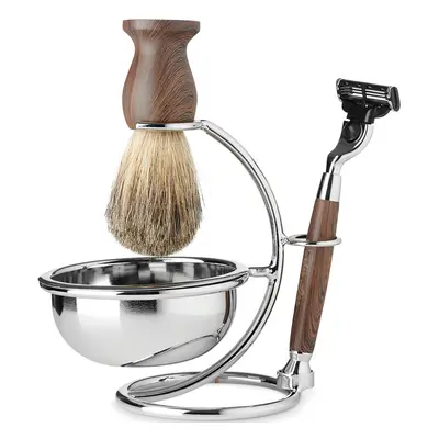 Barber Line Shaving Kit 06177 - sada na holení - stojan, miska na holení, štětka na holení, stro