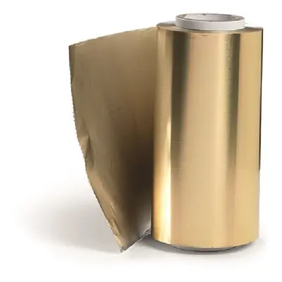 BraveHead Aluminium Foil - kadeřnický alobal na melír 8866 Gold - zlatý alobal, 100m, 15 mikro