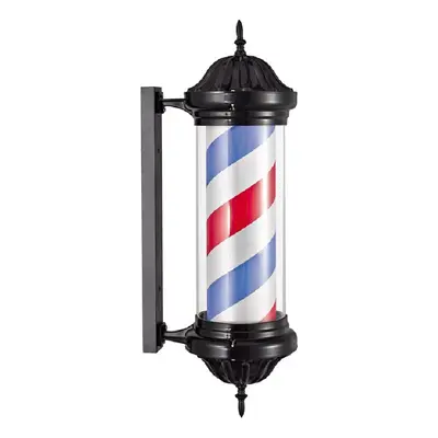 Eurostil 04578 Black Barber Pole - černý barber sloupek