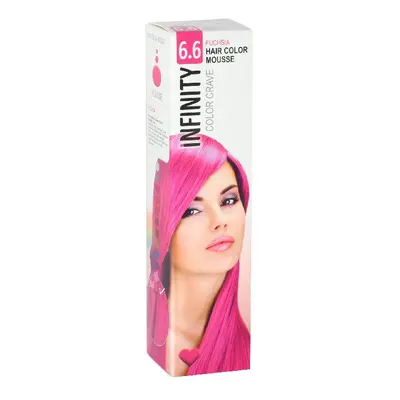 Elyseé Infinity Hair Color Mousse - barevná pěnová tužidla, 75 ml 6.6 Fuchsia - fuchsiový odstín