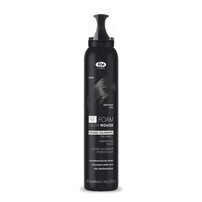 Lisap RE.Foam Color Mousse - barvící pěna na vlasy, 200 ml Nero - Black