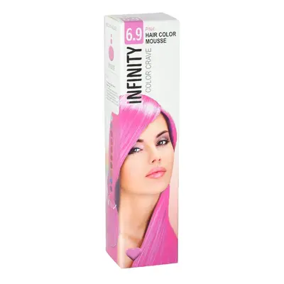 Elyseé Infinity Hair Color Mousse - barevná pěnová tužidla, 75 ml 6.9 Pink - růžová