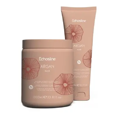 Echosline New Argan Mask - maska pre oslabené a chemicky ošetrované vlasy, 1000 ml