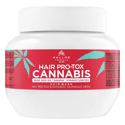 Kallos PRO-TOX Cannabis Hair Mask - maska na vlasy s konopným olejem 275 ml