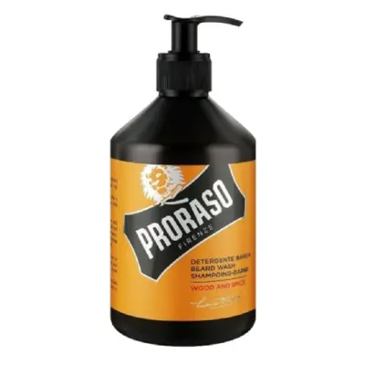 Proraso Beard Wash Wood and Spice - šampon na bradu s vůní cedru a koření 500 ml