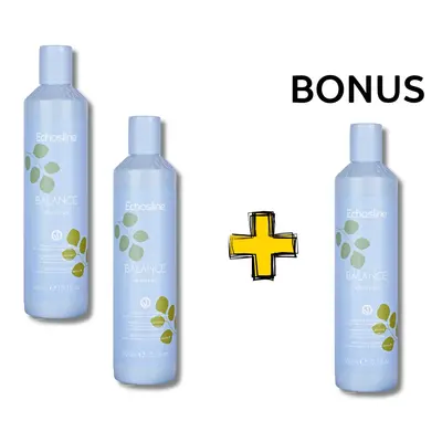 AKCE: 2+1 Echosline Balance Shampoo Purificante - čistící šampon pro zanesenou pokožku/pokožku s