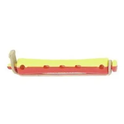 Plastové natáčky na trvalou s patentovou gumičkou 8053 - yellow/red - 9 mm