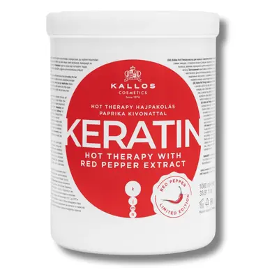 Limitka: Kallos Keratin With Red Pepper Extrakt Hair Mask - maska na vlasy s keratinem a extrakt