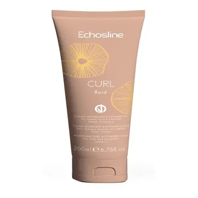 Echosline Curl Fluid - bezoplachový modelační fluid pro vlnité a kudrnaté vlasy, 200 ml