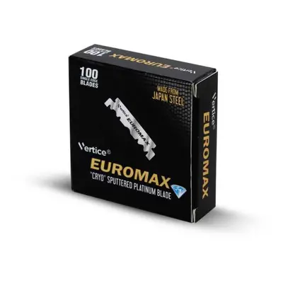 EUROMAX Single Edge Razor Platinum Blades - náhradní žiletky, poloviční čepel, 100 ks