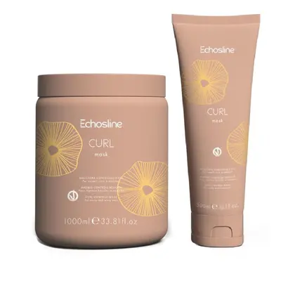 Echosline Curl Mask - maska pro kudrnaté a vlnité vlasy, 1000 ml