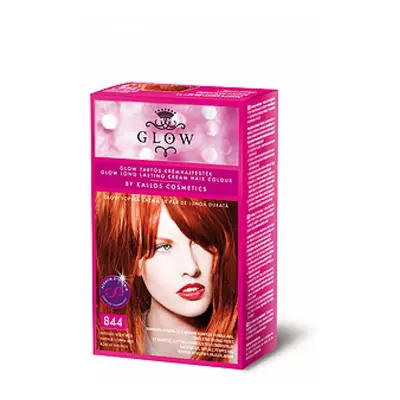 Kallos GLOW - barva pro domácí použití Kallos GLOW krém. barva intenz. medená č.844 40ml