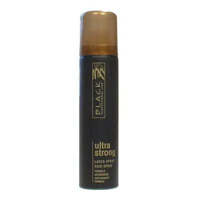 Black professional ULTRA strong Hair spray - lak na vlasy s ultra silným tužením 75 ml