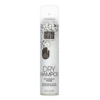 Girlz Only Dry Shampoo - suché šampony, 200 ml Nude No Residue - průhledný