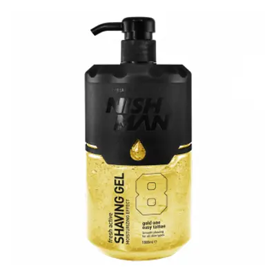 Nishman Shaving Gel - žlutý gel na holení, 08 Gold One - 1000 ml