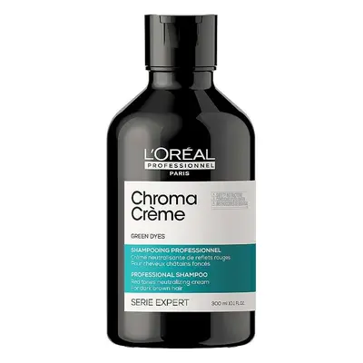 L&#039;Oréal Professionel Chroma Créme Green Dyes - šampon na neutralizaci červených odlesků, 30