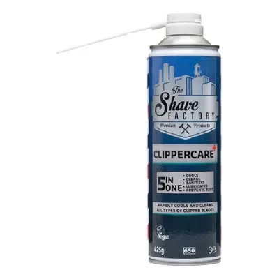 The Shave Factory ClipperCare PLUS+ 5in1 Spray - sprej na strojky 5v1 s tryskou, 425 gr (500 ml)