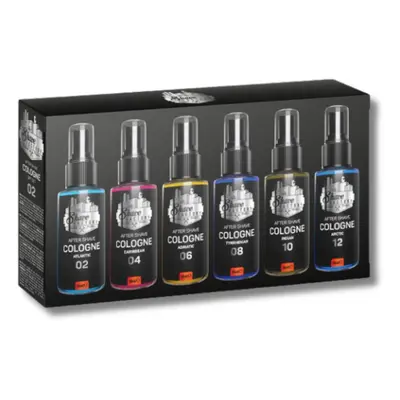 The Shave Factory Cologne Gift Set 02 - set kolínských vod po holení, 6 x 50 ml - červená krabič