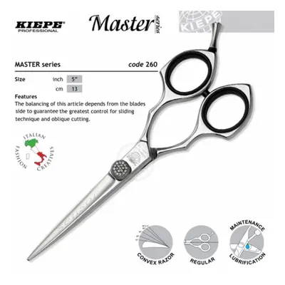 Kiepe FOUR STARS Master 260 Swarowski design - kadeřnické nůžky na klouzavé střihy 260/5 "Swarow