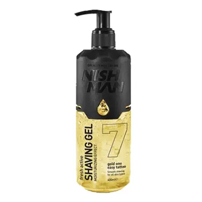 Nishman Shaving Gel - žlutý gel na holení, 07 Gold One - 400 ml