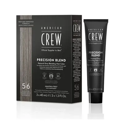 ​American Crew Precision Blend - pánské barvy, 3x40 ml 3x40 ml - Medium Ash 5-6 - světle hnědá