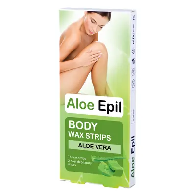 ​Aloe Epil Body Wax strips - depilační voskové pásky na tělo 16+2 ks