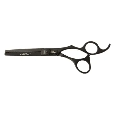 Olivia Garden Silkcut Thinner Matt Black Edition 635 - efilační nůžky, 6.35 ".