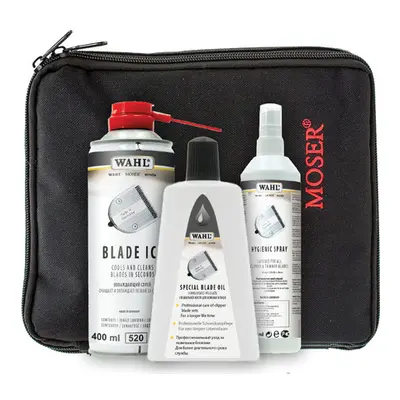 ​Moser 1000-7410 Wahl Blade Care Set - set na údržbu stříhacích hlav strojků