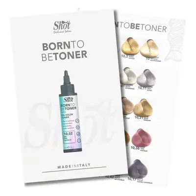 Shot Born To Be Toner Color Chart - vzorník k tonerům KLASIK: Obsahuje 10 výšky odstínů