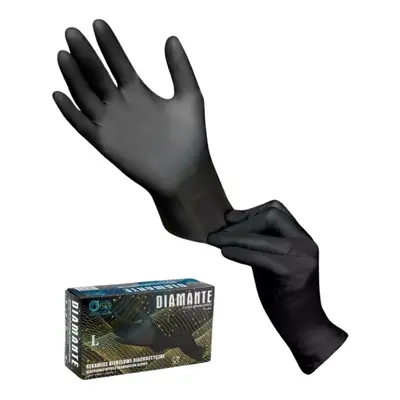 DIAMANTE Disposable Nitrile Gloves - bezpudrové nitrilové rukavice, 100 ks