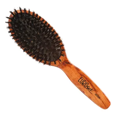 Eurostil Cushion Brush Wooden Boar - kartáče na rozčesávání vlasů, kančí štětiny 00326 - Large -