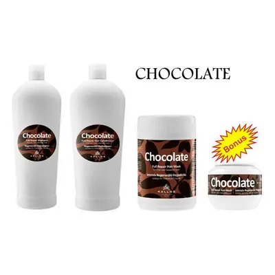 AKCE: Kallos Chocolate Set - šampon, maska, kondicionér, 1000 ml + maska, 275 ml