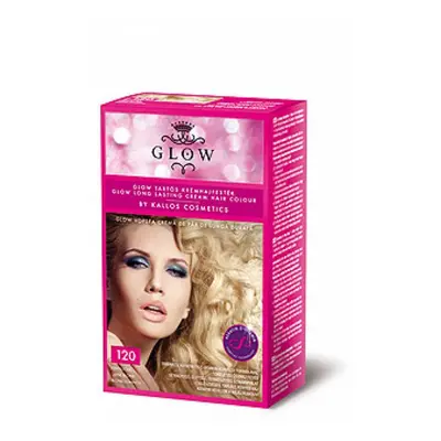 Kallos GLOW - barva pro domácí použití Kallos GLOW krém. barva zářivá blond č.120 40ml