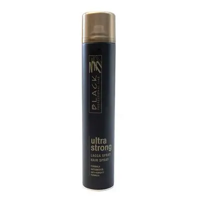 Black professional ULTRA strong Hair spray - lak na vlasy s ultra silným tužením 750ml