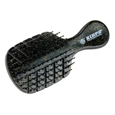 Kiepe Hair Detangler MINI-BRUSH - černé třpytivé mini kartáče Černá se zlatými třpytkami (140208