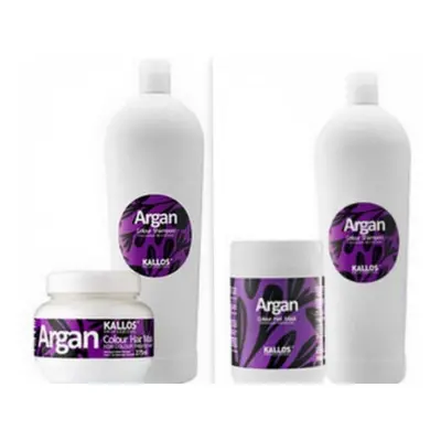 AKCE: Kallos Argan Set - šampon, maska, kondicionér, 1000 ml + maska, 275 ml