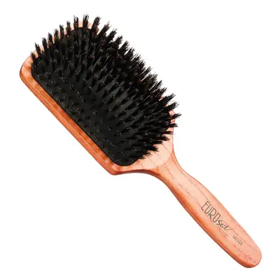 Eurostil Cushion Brush Wooden Boar - kartáče na rozčesávání vlasů, kančí štětiny 00328 - Paddle 