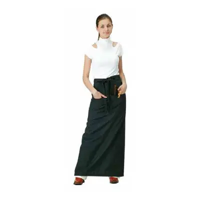 Eurostil Black Waterproof Apron 04880/50 - kadeřnická voděodolná zástěra