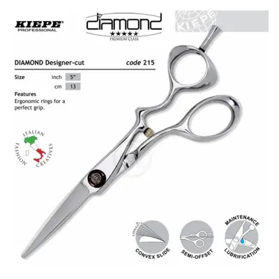 Kiepe THREE STARS Diamond Series 215 Designer - profesionální kadeřnické nůžky 215/5 "Designer