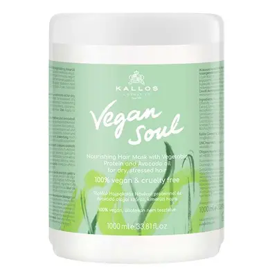 Kallos Vegan Soul Nourishing Hair Mask - výživná maska na vlasy, 1000 ml