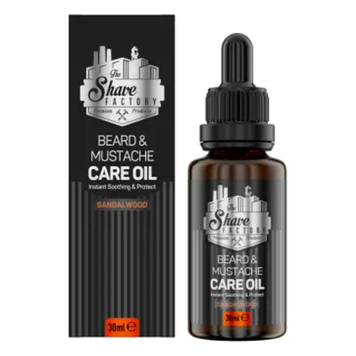 The Shave Factory Beard and Mustache Care Oil SandalWood - olej na bradu a vousy s vůní santalov