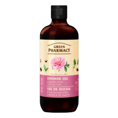 Green Pharmacy Shower Gel Damask Rose ● Shea Butter - sprchový gel s obsahem damaškové růže a ba